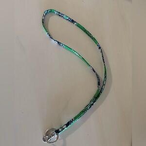 Vera Bradley retired Green Cupcake Lanyard